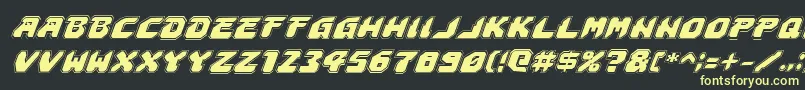 Astropolisai Font – Yellow Fonts on Black Background