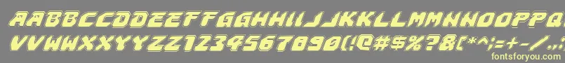 Astropolisai Font – Yellow Fonts on Gray Background