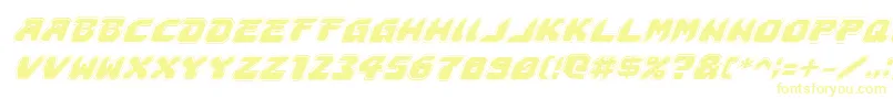 Astropolisai Font – Yellow Fonts on White Background