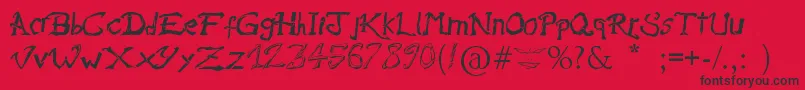 RaslaniAmesBrisees Font – Black Fonts on Red Background
