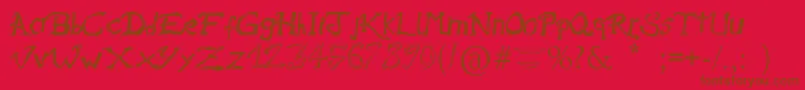 RaslaniAmesBrisees Font – Brown Fonts on Red Background