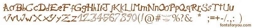 RaslaniAmesBrisees Font – Brown Fonts on White Background