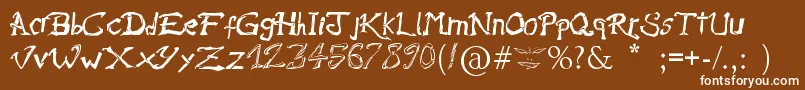 RaslaniAmesBrisees Font – White Fonts on Brown Background