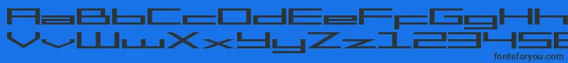 Шрифт Mgs2menu – чёрные шрифты на синем фоне
