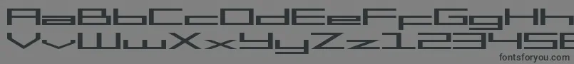 フォントMgs2menu – 黒い文字の灰色の背景