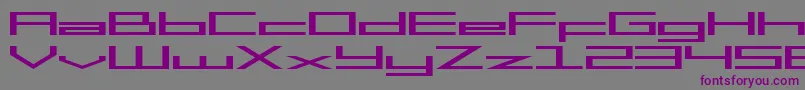 フォントMgs2menu – 紫色のフォント、灰色の背景