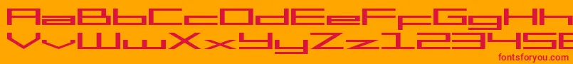 Mgs2menu Font – Red Fonts on Orange Background