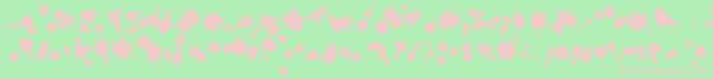 WcRhesusBBta Font – Pink Fonts on Green Background