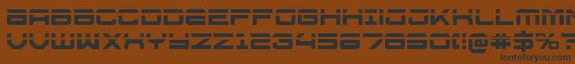 U.S.S.DallasLaser Font – Black Fonts on Brown Background