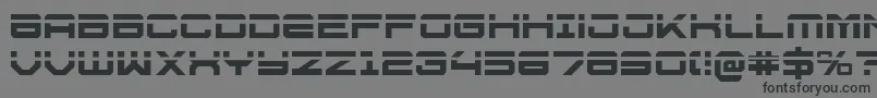 U.S.S.DallasLaser Font – Black Fonts on Gray Background