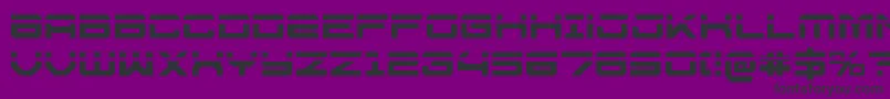 U.S.S.DallasLaser Font – Black Fonts on Purple Background