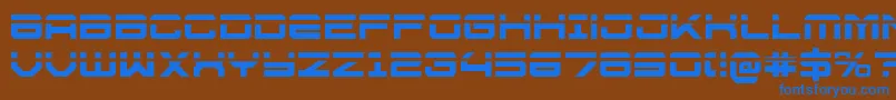 U.S.S.DallasLaser Font – Blue Fonts on Brown Background