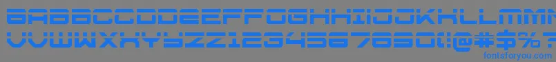 U.S.S.DallasLaser Font – Blue Fonts on Gray Background