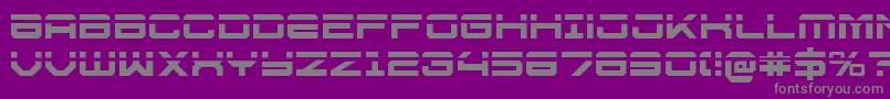 U.S.S.DallasLaser Font – Gray Fonts on Purple Background