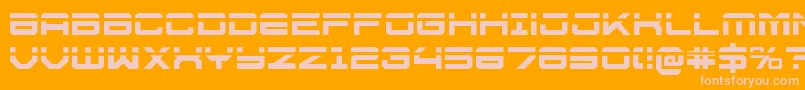 U.S.S.DallasLaser Font – Pink Fonts on Orange Background