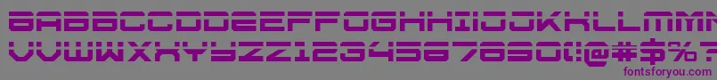 U.S.S.DallasLaser-fontti – violetit fontit harmaalla taustalla