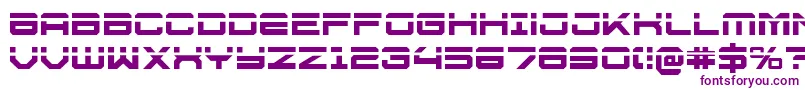 U.S.S.DallasLaser Font – Purple Fonts on White Background
