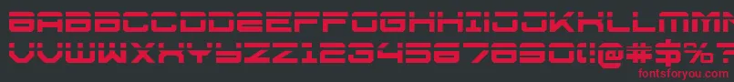 U.S.S.DallasLaser Font – Red Fonts on Black Background