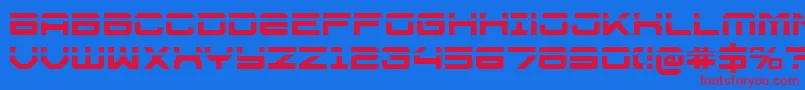 U.S.S.DallasLaser Font – Red Fonts on Blue Background