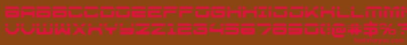 U.S.S.DallasLaser Font – Red Fonts on Brown Background
