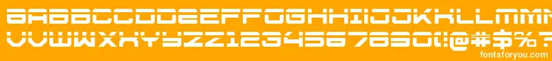 U.S.S.DallasLaser Font – White Fonts on Orange Background