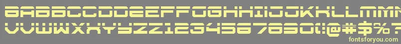 U.S.S.DallasLaser Font – Yellow Fonts on Gray Background