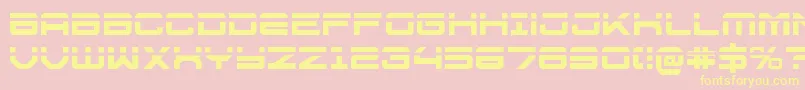 U.S.S.DallasLaser Font – Yellow Fonts on Pink Background