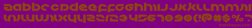 Kovacsexpand Font – Brown Fonts on Purple Background