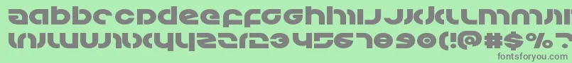 Weitere Informationen zur Kovacsexpand-Schriftart Kovacsexpand-Schriftart – Graue Schriften auf grünem Hintergrund