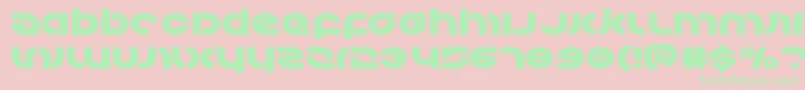 Kovacsexpand Font – Green Fonts on Pink Background