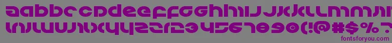 フォントKovacsexpand – 紫色のフォント、灰色の背景