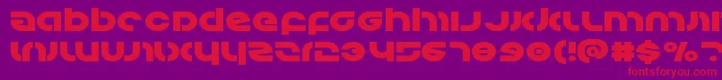 Kovacsexpand Font – Red Fonts on Purple Background