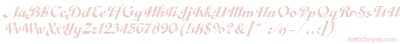 VeronicaScriptTwo Font – Pink Fonts on White Background
