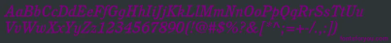 fuente CushingstdMediumitalic – Fuentes Moradas Sobre Fondo Negro