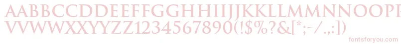 TrajanBold Font – Pink Fonts on White Background
