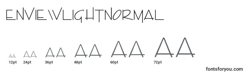 EnviewLightNormal Font Sizes