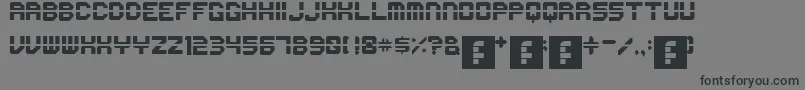 First Font – Black Fonts on Gray Background
