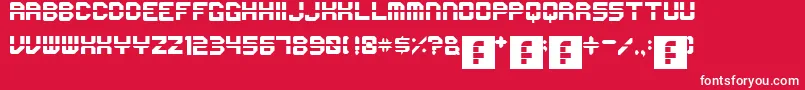 フォントFirst – 赤い背景に白い文字