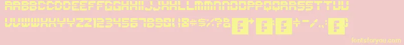 More about First Font First Font – Yellow Fonts on Pink Background