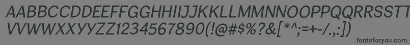 CardiganTitlingIt Font – Black Fonts on Gray Background