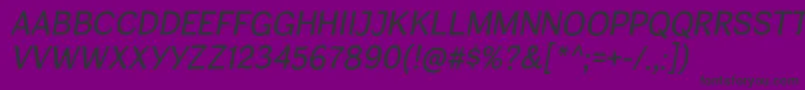 CardiganTitlingIt Font – Black Fonts on Purple Background