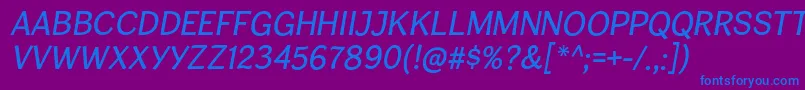 CardiganTitlingIt Font – Blue Fonts on Purple Background