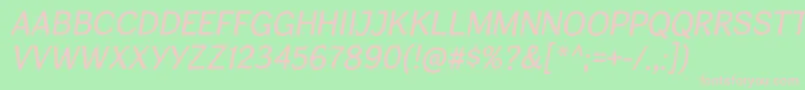CardiganTitlingIt Font – Pink Fonts on Green Background