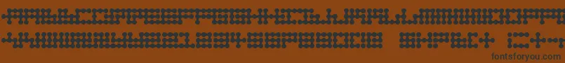 Nodetonowhere Font – Black Fonts on Brown Background