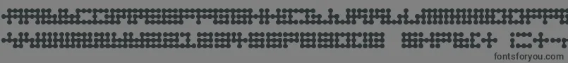 フォントNodetonowhere – 黒い文字の灰色の背景