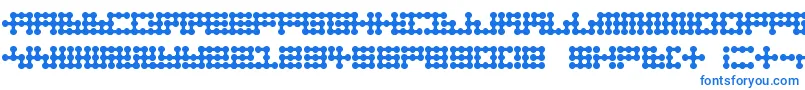 Шрифт Nodetonowhere – синие шрифты на белом фоне