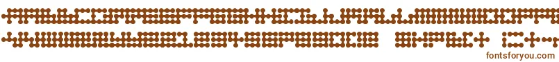 Nodetonowhere Font – Brown Fonts on White Background