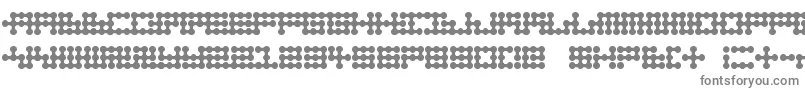 Nodetonowhere Font – Gray Fonts on White Background