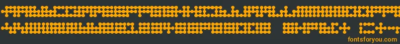 Nodetonowhere Font – Orange Fonts on Black Background