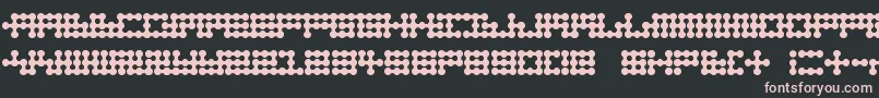 Nodetonowhere Font – Pink Fonts on Black Background